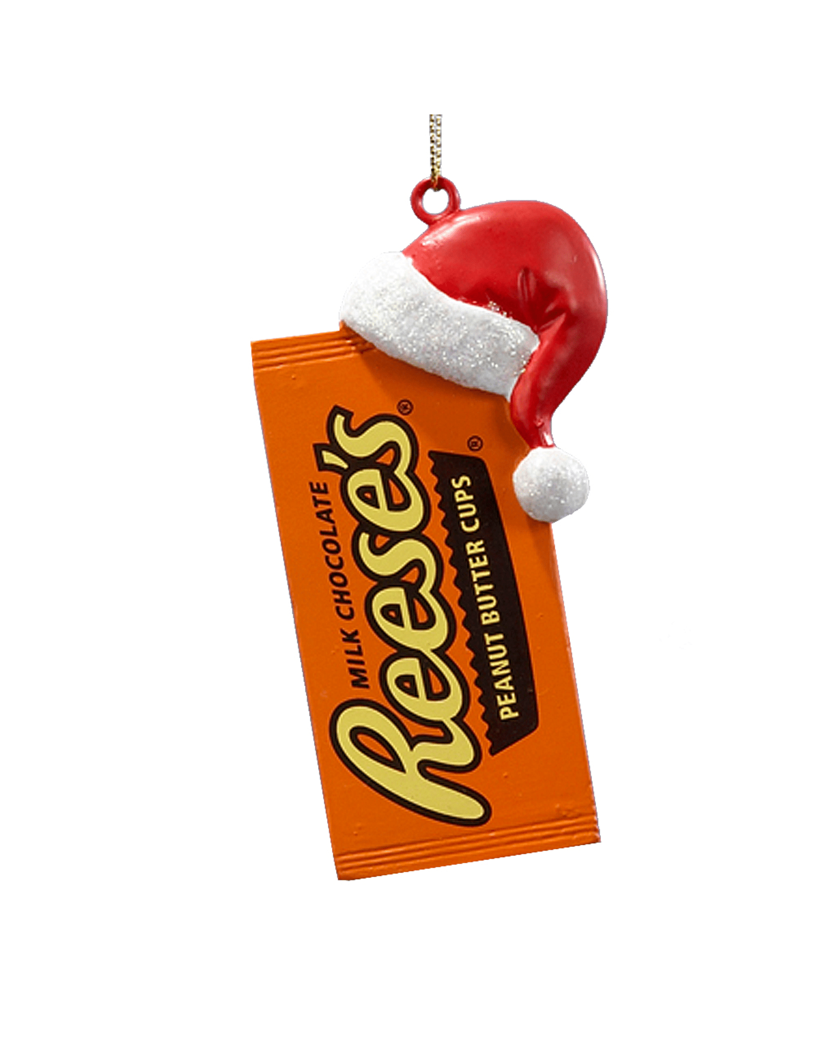 kurt-adler-reeses-peanut-butter-cups-w-santa-hat-c.jpg Reeses Peanut Butter Cups Ornament with Santa Hat - Image 1
